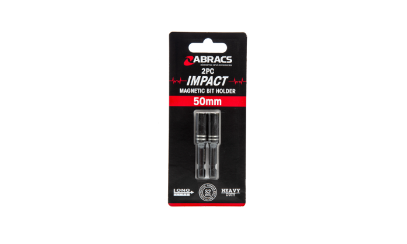 Abracs SDMBH2 Impact Magnetic Bit Holders 50mm (Pack Of 2)