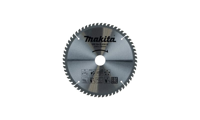 Makita D-65610 216mm x 60t x 30mm Multi Purpose Tct Saw Blade