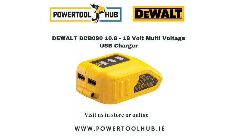 DEWALT DCB090 10.8 - 18 Volt Multi Voltage USB Charger