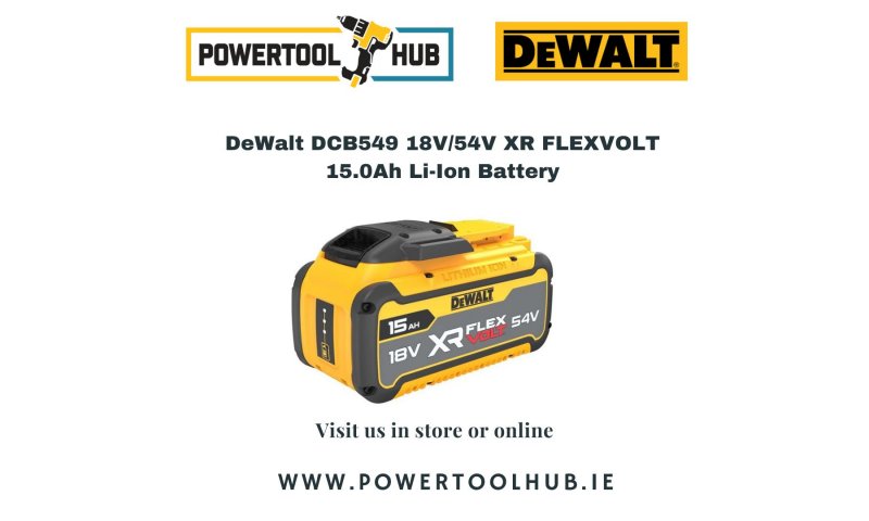 DeWalt DCB549 54v XR 15.0Ah Li-ion FlexVolt Battery