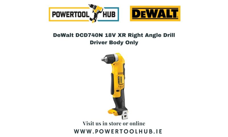 DeWalt DCD740N 18V XR Right Angle Drill Driver Body Only