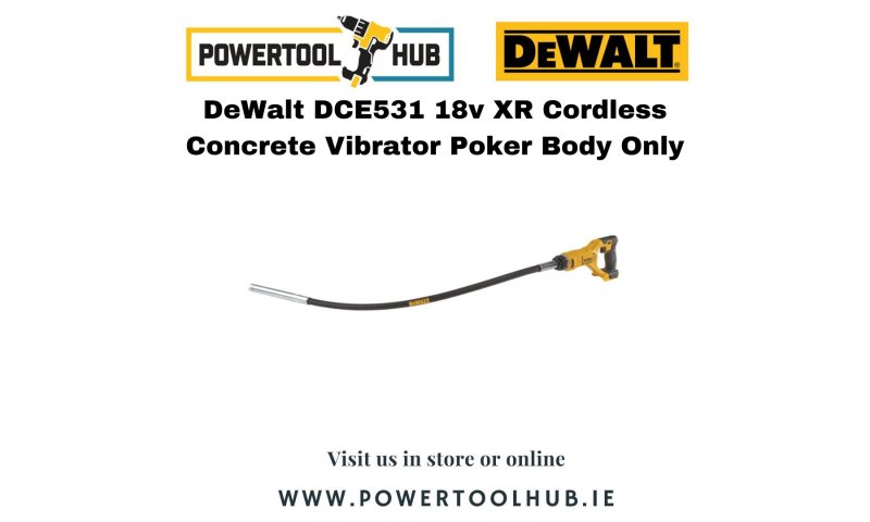 DeWalt DCE531 18v XR Cordless Concrete Vibrator Poker Body Only