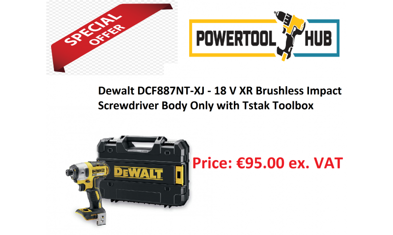 DeWalt DCF887N 18V XR Brushless Impact Driver C/W Box (Body Only)