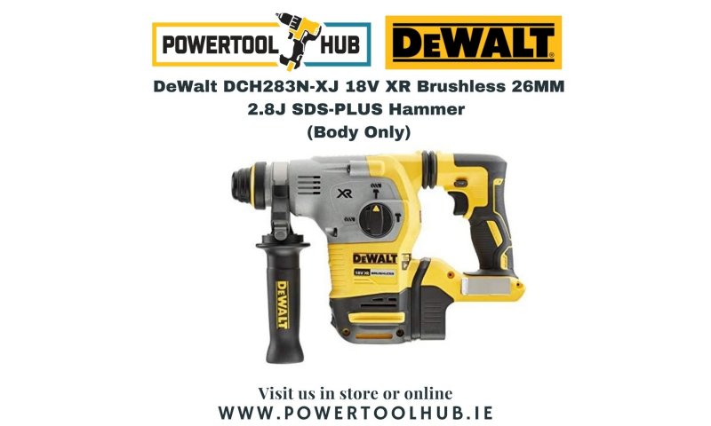 DeWalt DCH283N-XJ 18V XR Brushless 26MM 2.8J SDS-PLUS Hammer (Body Only)