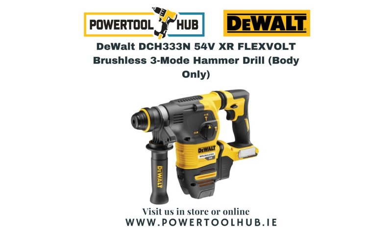 DeWalt DCH333N 54V XR FLEXVOLT Brushless 3-Mode Hammer Drill (Body Only)
