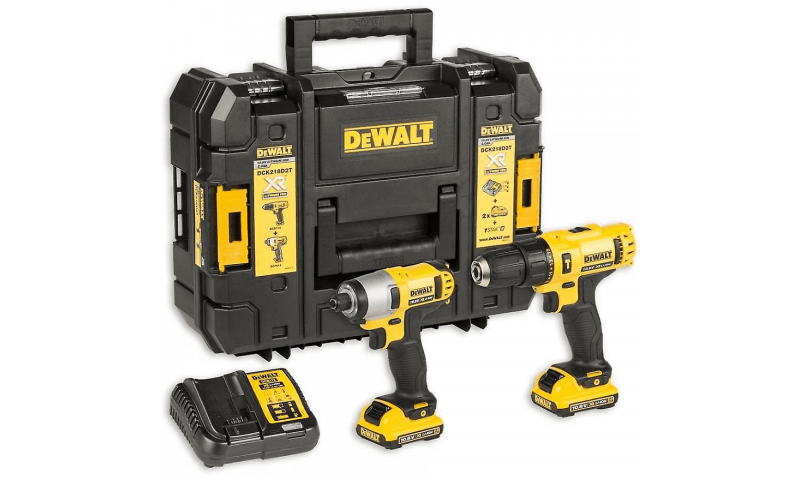 DEWALT DCK218D2T 12V XR Cordless Combo Drill Kit 2 x 2.0Ah Batteries
