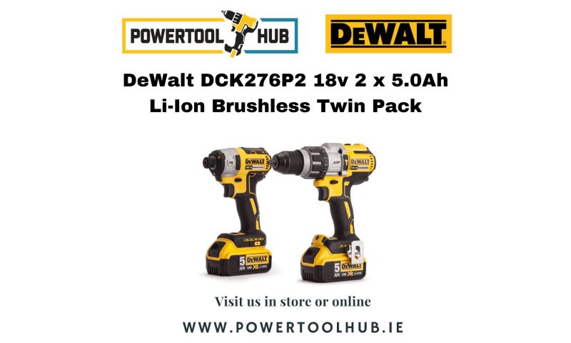 DeWalt DCK276P2 18v 2 x 5.0Ah Li-Ion Brushless Twin Pack