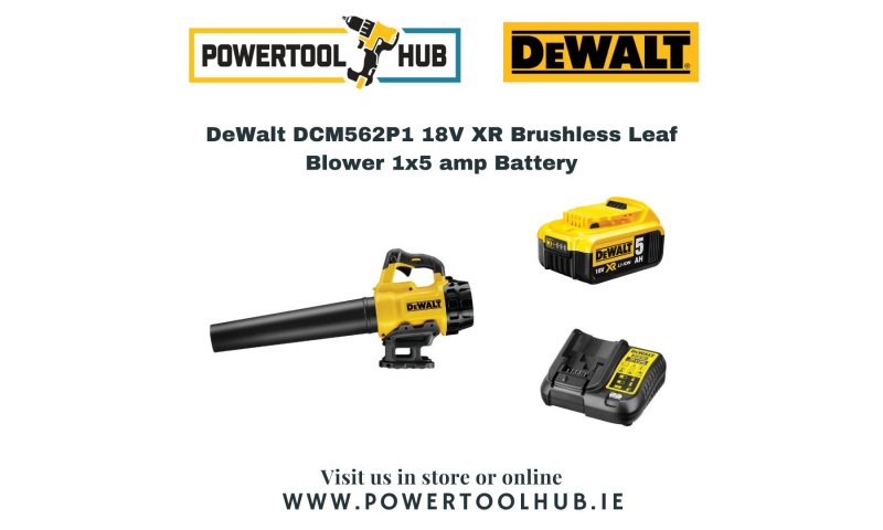 DeWalt DCM562P1 18V XR Brushless Leaf Blower 1x5 amp Battery