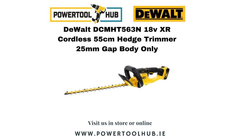 DeWalt DCMHT563N 18v XR Cordless 55cm Hedge Trimmer 25mm Gap Body Only