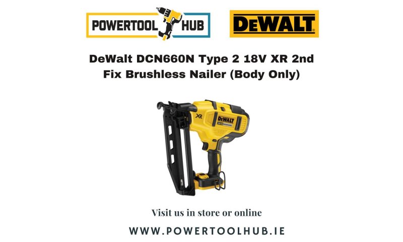 DeWalt DCN660N Type 2 18V XR 2nd Fix Brushless Nailer (Body Only)