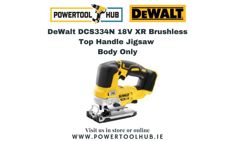 DeWalt DCS334N 18V XR Brushless Top Handle Jigsaw Bare Unit