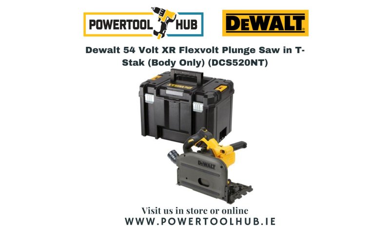 Dewalt 54 Volt XR Flexvolt Plunge Saw in T-Stak (Body Only) (DCS520NT)