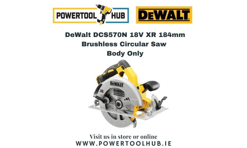 DeWalt DCS570N 18V XR 184mm Brushless Circular Saw (Body Only)