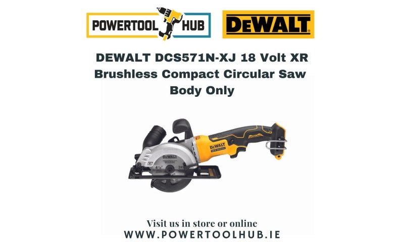 DEWALT DCS571N-XJ 18 Volt XR Brushless Compact Circular Saw (Body Only)