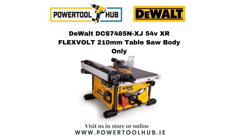 DeWalt DCS7485N-XJ 54v XR FLEXVOLT 210mm Table Saw Body Only