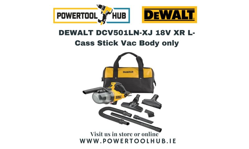 DEWALT DCV501LN-XJ 18V XR L-Cass Stick Vac Body only