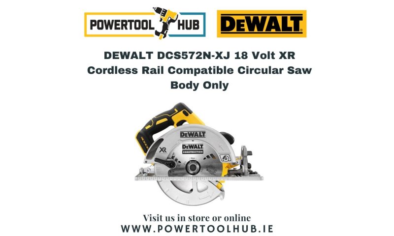DEWALT DCS572N-XJ 18 Volt XR Cordless Rail Compatible Circular Saw Body Only