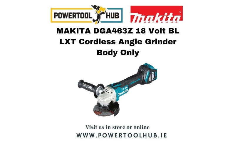 MAKITA DGA463Z 18 Volt BL LXT Cordless Angle Grinder Body Only