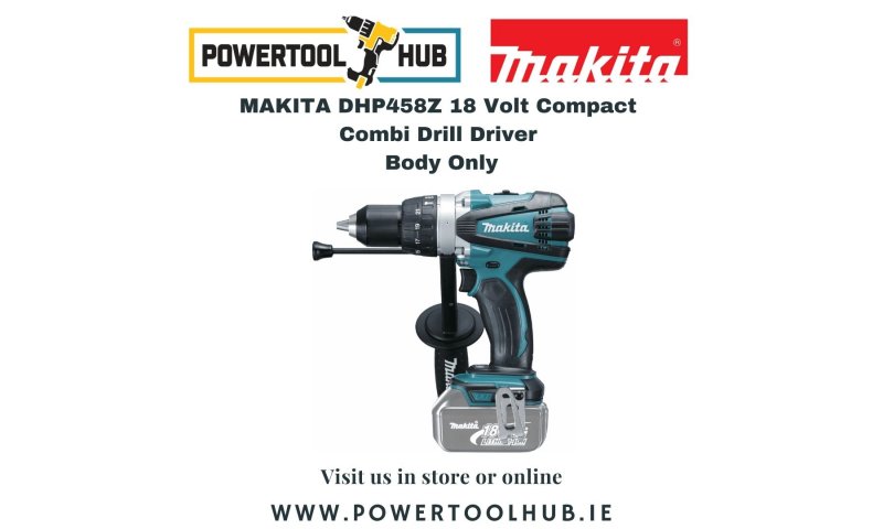 MAKITA DHP458Z 18 Volt Compact Combi Drill Driver Body Only