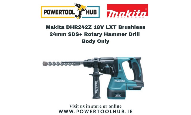 Makita DHR242Z 18V LXT Brushless 24mm SDS+ Rotary Hammer Drill (Body Only)