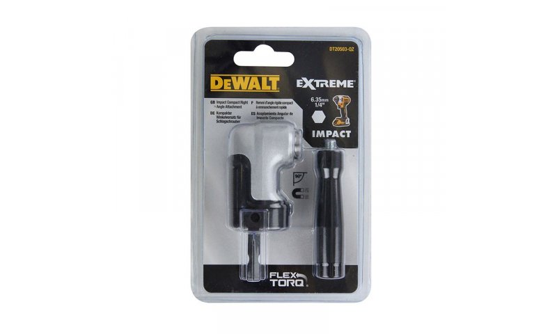 DeWalt DT20503-QZ 1/4 In Hex Ultra Compact Impact Right Angle Attachment