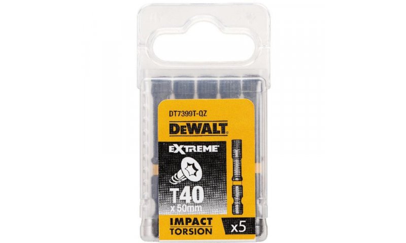 DeWalt DT7399T DeWalt Impact Torsion screwdriver bit T40x25mm 5 pcs
