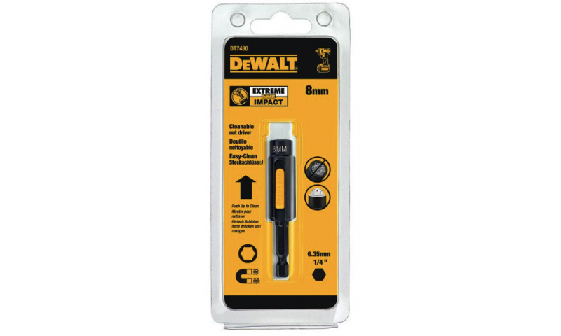 DEWALT DT7430-QZ 8mm Impact Ready Cleanable Nut Driver