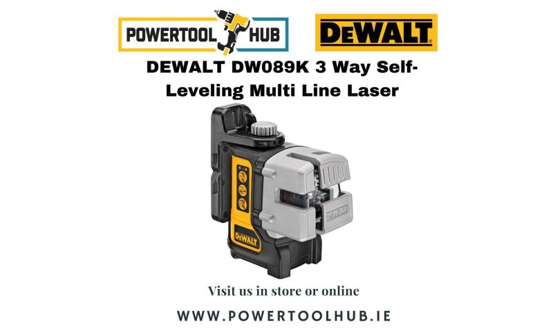 DEWALT DW089K 3 Way Self-Leveling Multi Line Laser