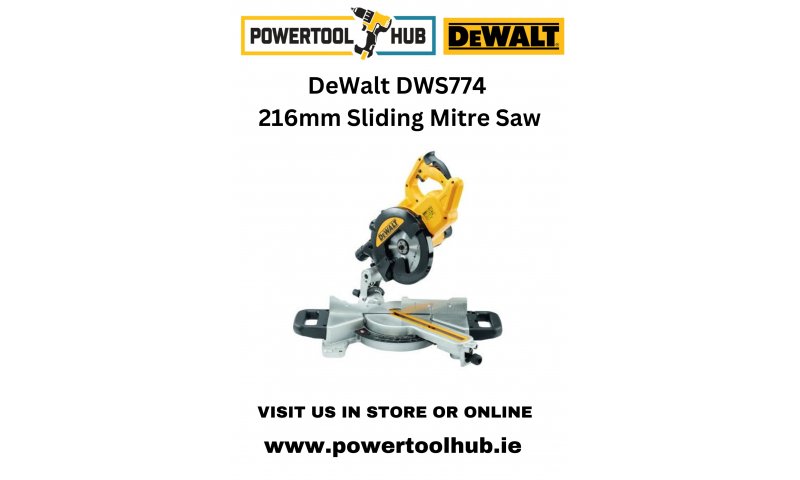 DeWalt DWS774 220V 216mm Sliding Mitre Saw