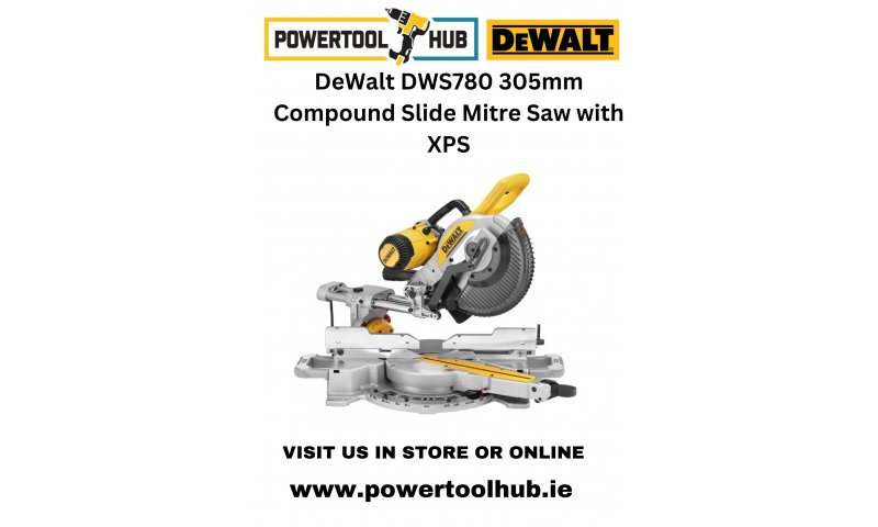 DeWalt DWS780 110V 305mm Compound Slide Mitre Saw with XPS