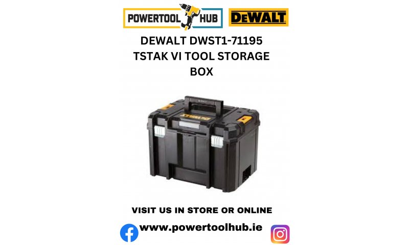 DEWALT DWST1-71195 TSTAK VI TOOL STORAGE BOX