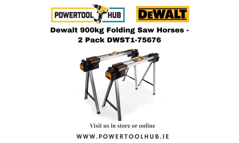Dewalt 900kg Folding Saw Horses - 2 Pack DWST1-75676