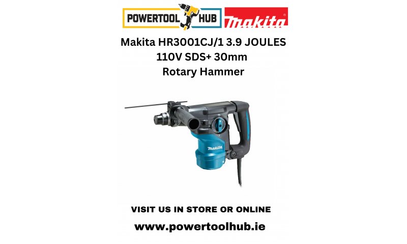 Makita HR3001CJ/1 3.9 JOULES 110V SDS+ 30mm Rotary Hammer