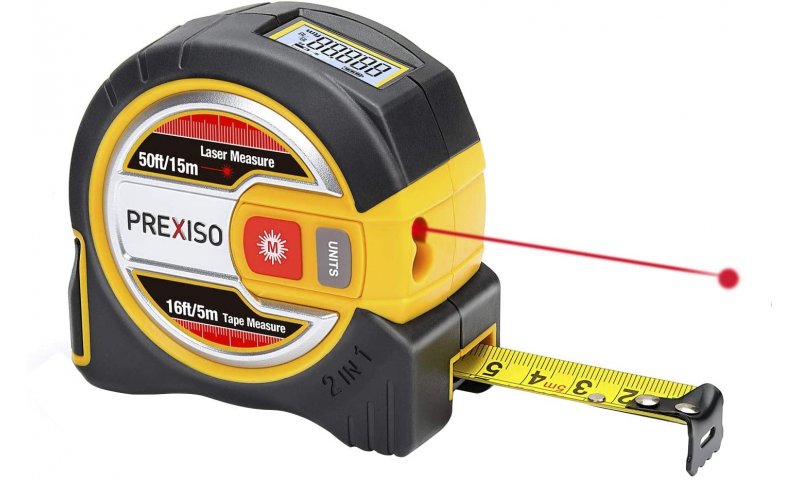PREXISO Laser Tape Measurer PLT15