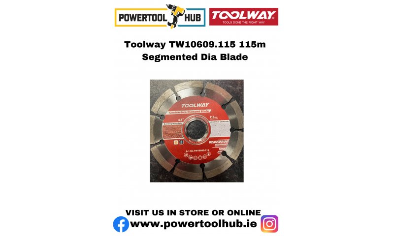 Toolway TW10609.115 115m Segmented Dia Blade
