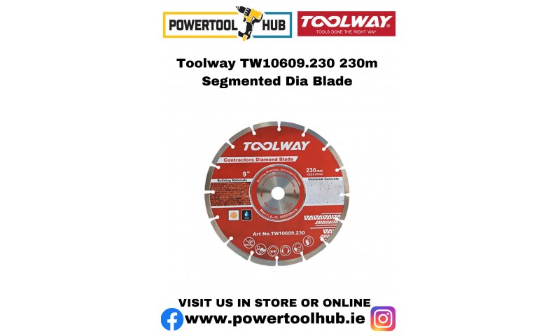 Toolway TW10609.230 230m Segmented Dia Blade