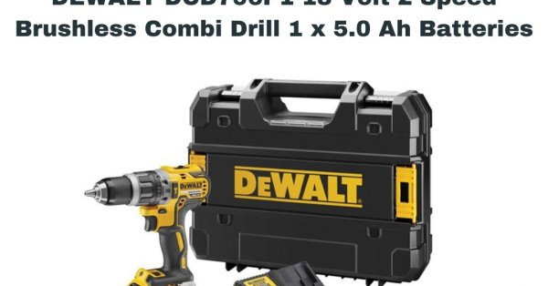 DEWALT DCD796 18V XR Combi Drill Kit (5.0AH battery + DCB115