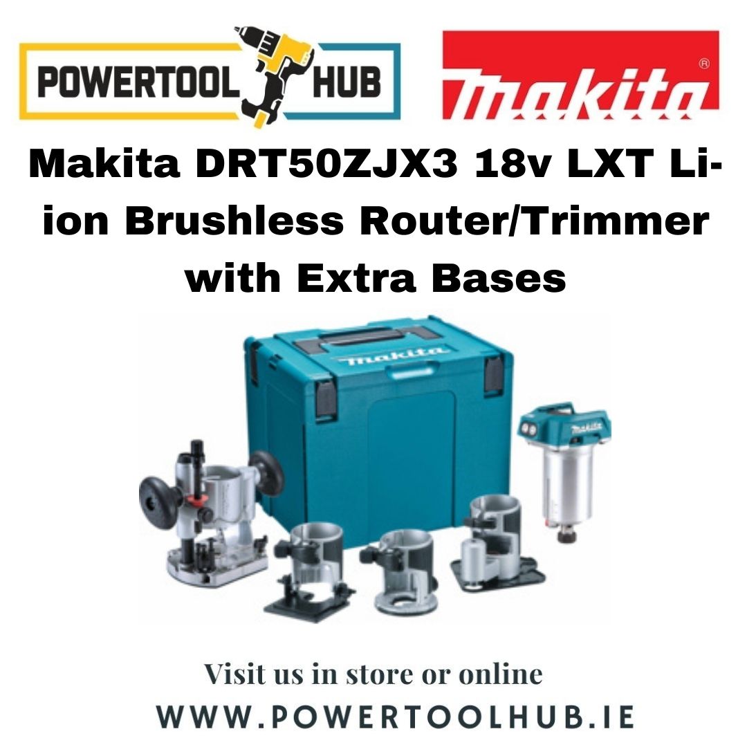 Makita DRT50ZJX3 18v LXT Brushless Router/Trimmer with Extra